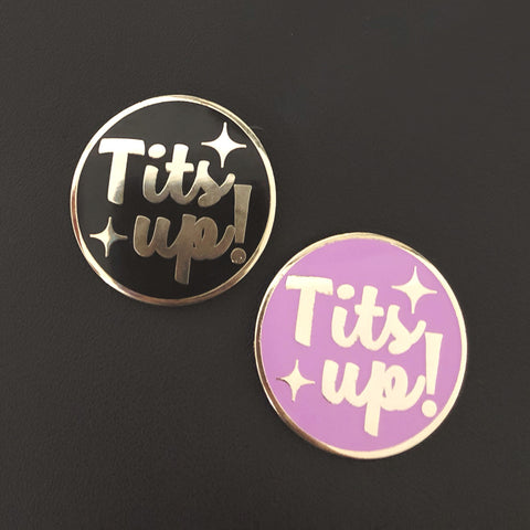 Tits Up! Lapel Pin