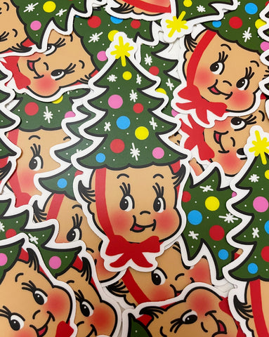 Christmas Kewpie Sticker