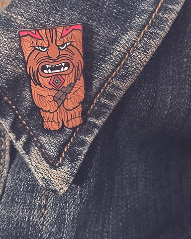 Tiki Wookiee Lapel Pin